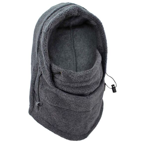 Snood Hat Ski Mask With Drawstring - Picture 1 of 6